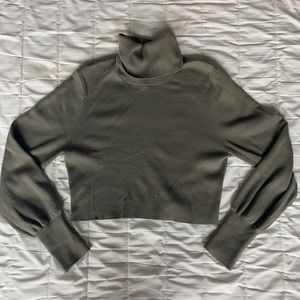 Aritzia Wilfred Turtleneck Crop Sweater